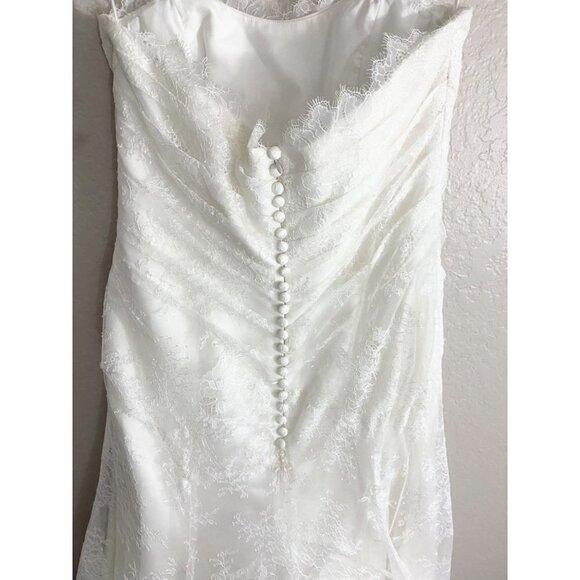 Augusta Jones Women's Jayma Strapless Lace Wedding Dress - 14 - Picture 7 of 17